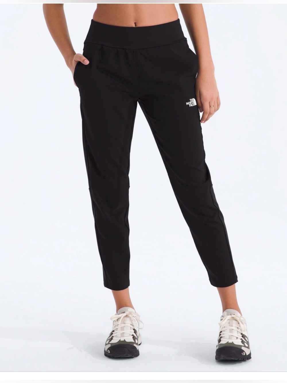 The North Face Girls Unisex Black Flashdry On The Trail Activewear Pants Size 10